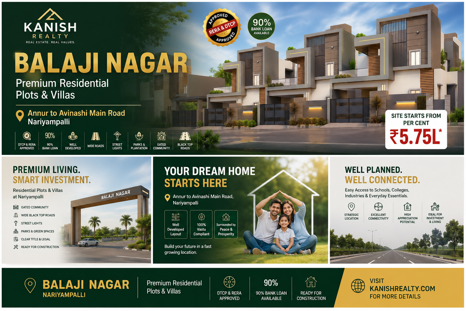 DTCP Approved Plots Near Coimbatore Airport | Balaji Nagar, Nariyampalli
