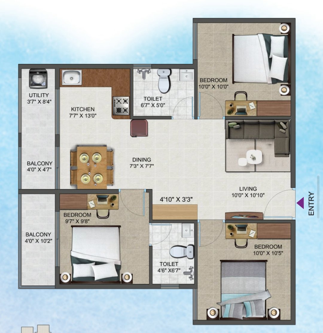 WhatsApp Image 2026-09-16 at 10.36.50 AM 3BHK FURNISHED FLAT FOR SALE – GN MILLS, COIMBATORE