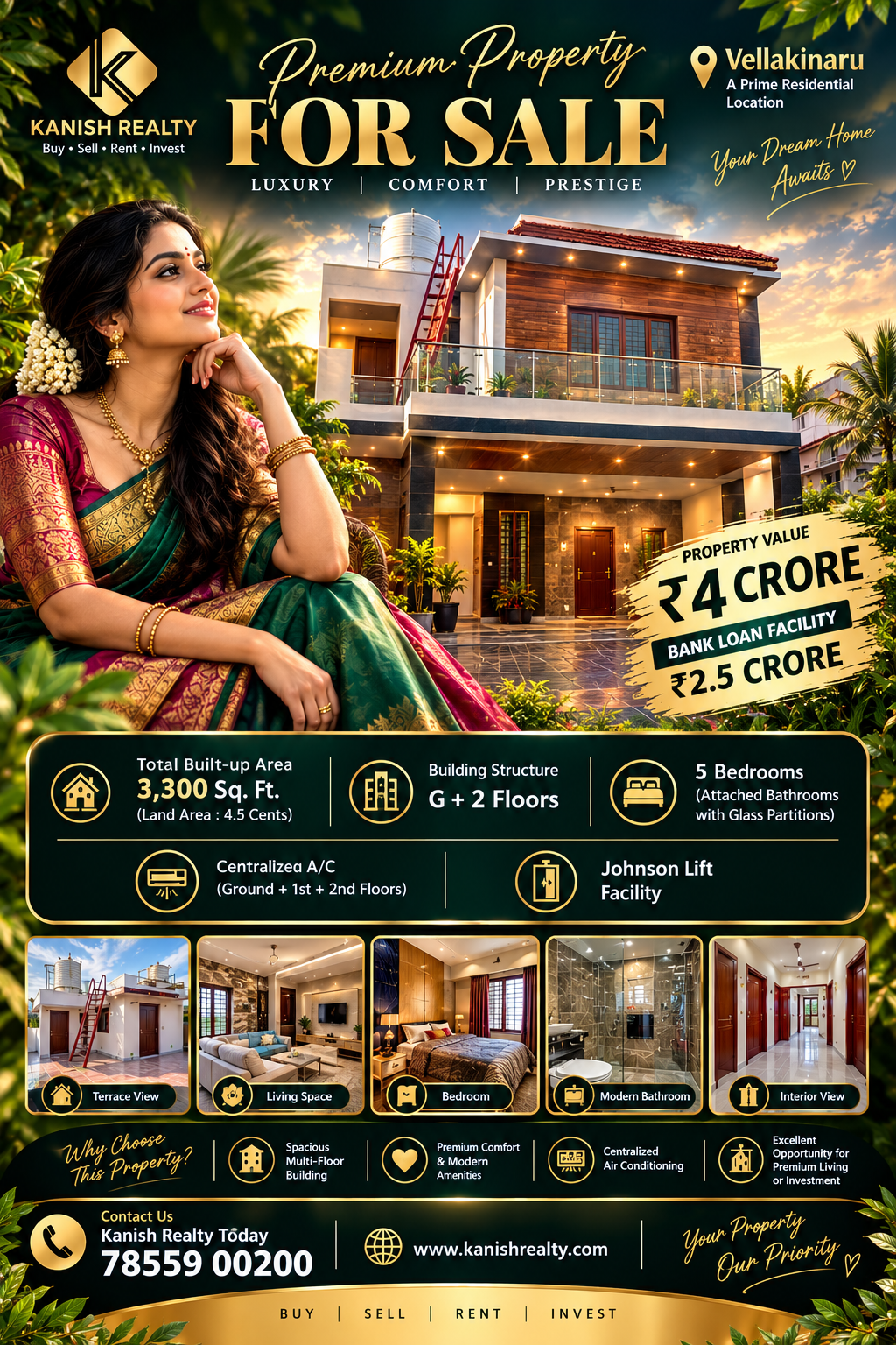 Luxury Tamil Villa for Sale đ˘â¨ LUXURY PROPERTY FOR SALE | PREMIUM INVESTMENT OPPORTUNITY â¨đ˘ Vellakinaru, Coimbatore
